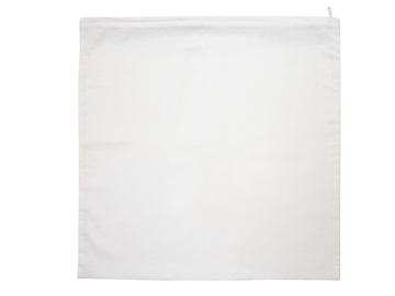 Bavlněný povlak na polštář se zipem 40x40cm - bílý
