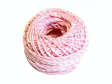 Bavlněná šňůrka dvoubarevná - pastelová růžová