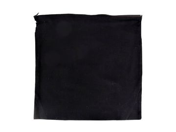 Bavlněný potah na polštář se zipem 40x40cm - černý