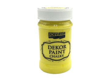 Dekor Paint Chalky - křídová vintage barva 100ml - citrónová žlutá