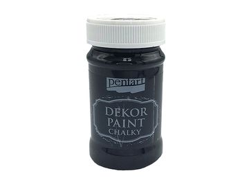 Dekor Paint Chalky - křídová vintage barva 100ml - ebenová černá