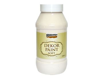 Dekor Paint Soft - křídová vintage barva 1000ml - krémová bílá