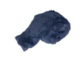 Dekorační kožešina - stuha 8cm 1,5m - námořnická modrá