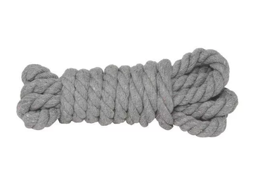 Dekorační lano 13mm 3m - šedé