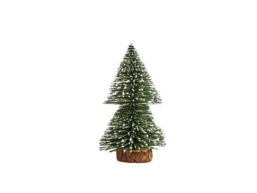 Dekorační zasněžený vánoční stromeček 15cm