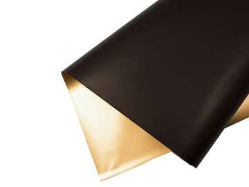 Deluxe balící papír 58cm 10m oboustranný - černo zlatý