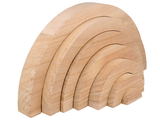 Dřevěná didaktická hračka ARTEMIO skládací duha 7ks