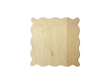 Dřevěná destička s vlnaky 21x21 cm