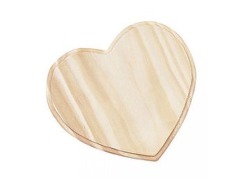 Dřevěná destička srdce 12,5cm