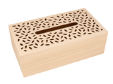 Dřevěná krabička ARTEMIO box na ubrousky se vzorovaným poklopem