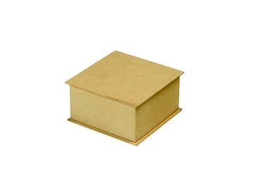 Dřevěná krabička MDF 9,5cm - hranatá
