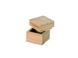 Dřevěná krabička mini kostka bez kování - 5cm