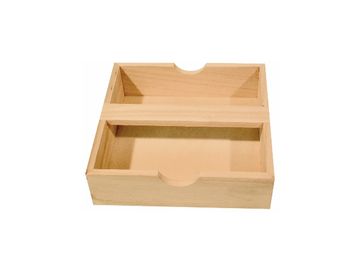 Dřevěná krabička - zásobník na ubrousky 18cm
