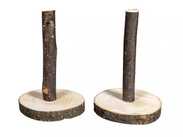 Dřevěné dekorační stojánky přírodní 2ks - 10cm