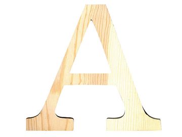 Dřevěné písmeno 11,5cm - A