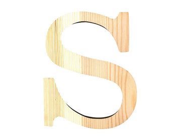 Dřevěné písmeno 11,5cm - S