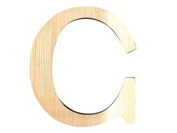 Dřevěné písmeno 11,5cm - C