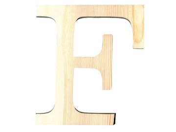 Dřevěné písmeno 11,5cm - F