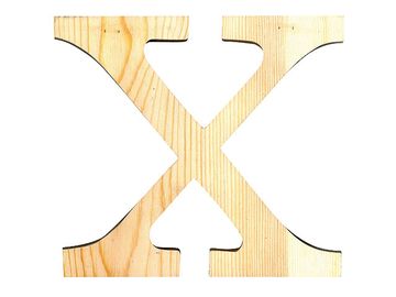 Dřevěné písmeno 11,5cm - X