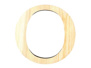 Dřevěné písmeno 19cm - O