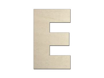 Dřevěné písmeno - E
