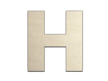 Dřevěné písmeno - H