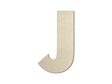 Dřevěné písmeno - J