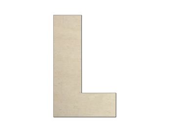 Dřevěné písmeno - L