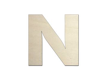 Dřevěné písmeno - N