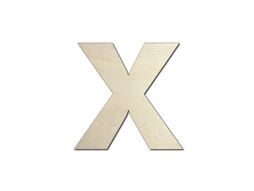 Dřevěné písmeno - X