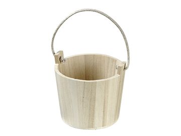 Dřevěný kbelík s ouškem - 15x12cm