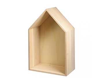 Dřevěný domeček - polička 24cm