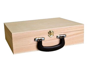 Dřevěný kufr 33cm