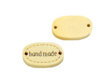Dřevěný štítek HAND MADE - přírodní