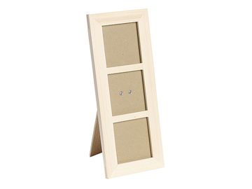 Dřevěný stolní a závěsný rámeček 11x27cm