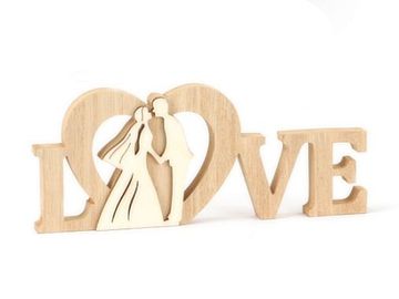 Dřevěný svatební nápis 22cm - LOVE