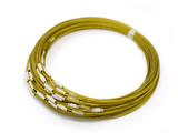 Drátěný náhrdelník 14cm - šroubovací zlatý