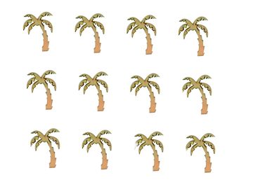 Dýhové výřezy 12ks - palmy