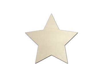Dýhový dřevěný výřez 5cm - hvězda