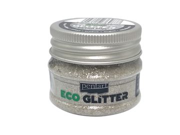 Eco glitry PENTART extra jemné - stříbrné