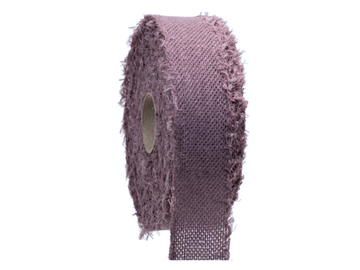EKO tkaná bavlněná stuha 4cm - country fialová