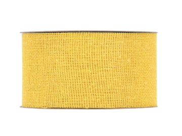 EKO tkaná recyklovaná stuha 7,5cm - žlutá