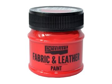 Barva na kůži a textil PENTART 50ml - červená