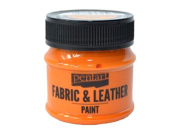 Barva na kůži a textil PENTART 50ml - oranžová