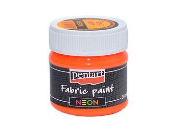 Barva na textil PENTART NEON 50ml - neonová oranžová