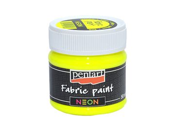 Barva na textil PENTART NEON 50ml - neonová žlutá