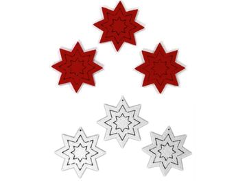 Filcové výřezy 6cm - hvězdy