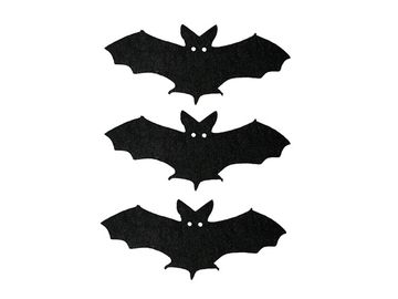 Filcové výřezy 7cm 3ks - netopýry