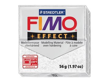 Modelovací hmota FIMO Effect 56g - glitter bílá