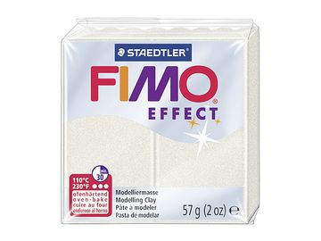 Modelovací hmota FIMO Effect 56g - metalická bílá perleť